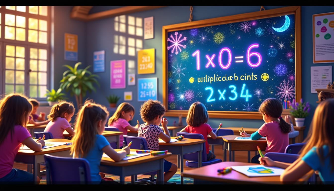 découvrez comment le coloriage magique rend l'apprentissage des tables de multiplication ludique et efficace à la maison, pour des études transformées et agréables.