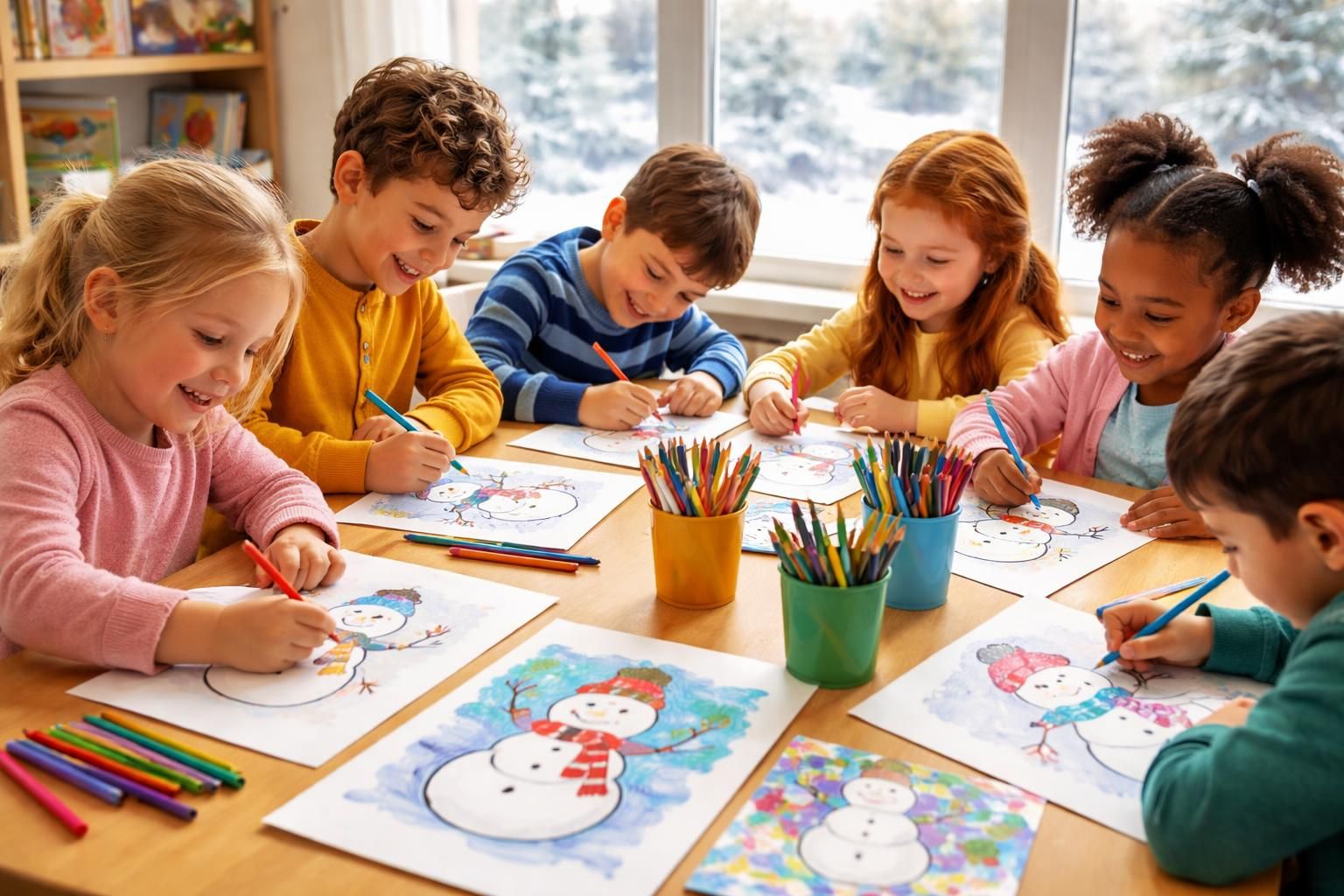 découvrez comment le coloriage de bonhommes de neige aide les enfants à développer leur créativité tout en s'amusant pendant l'hiver.