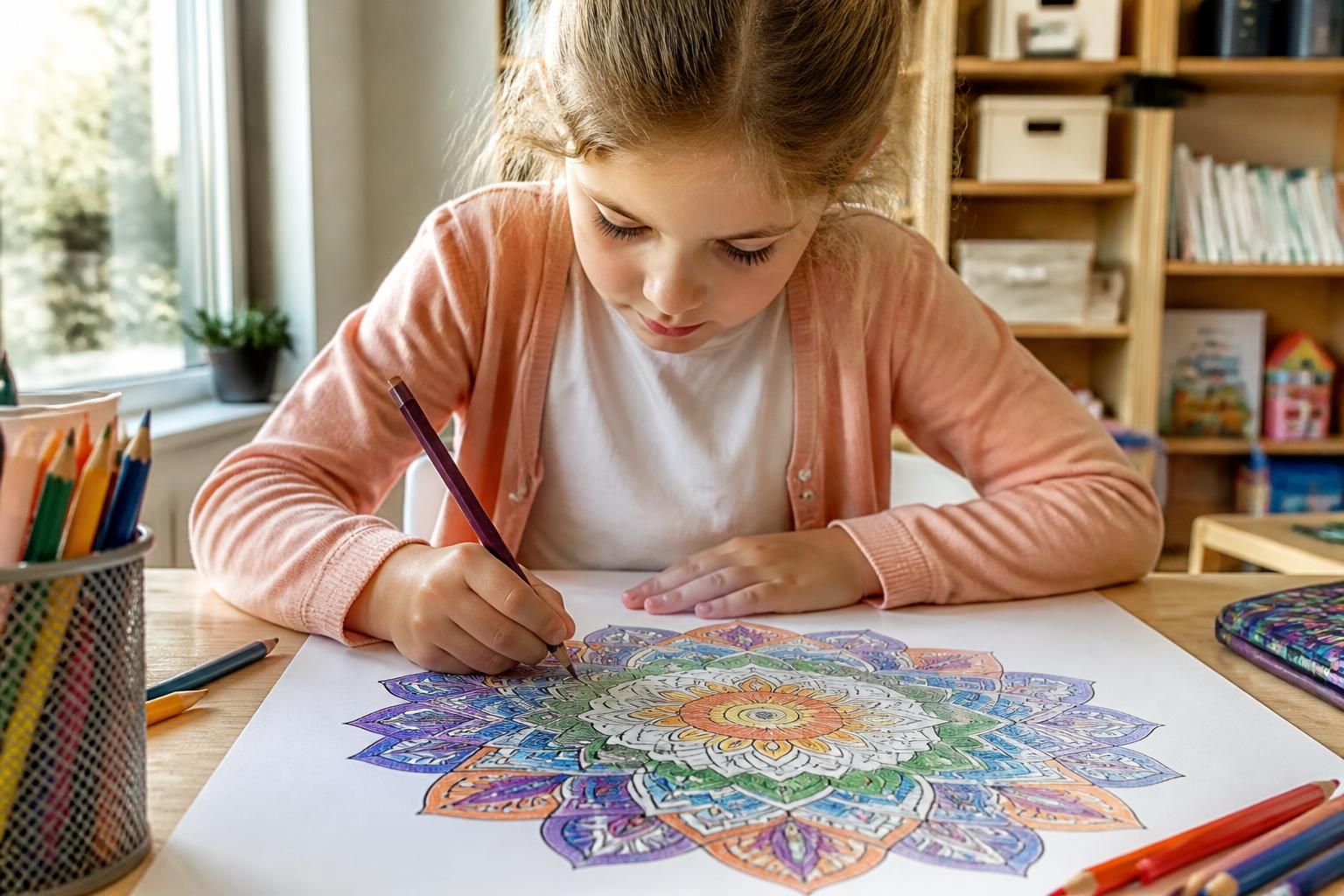 découvrez comment le mandala pour enfant favorise le développement de l'imagination et améliore la motricité fine grâce à des activités ludiques et créatives.