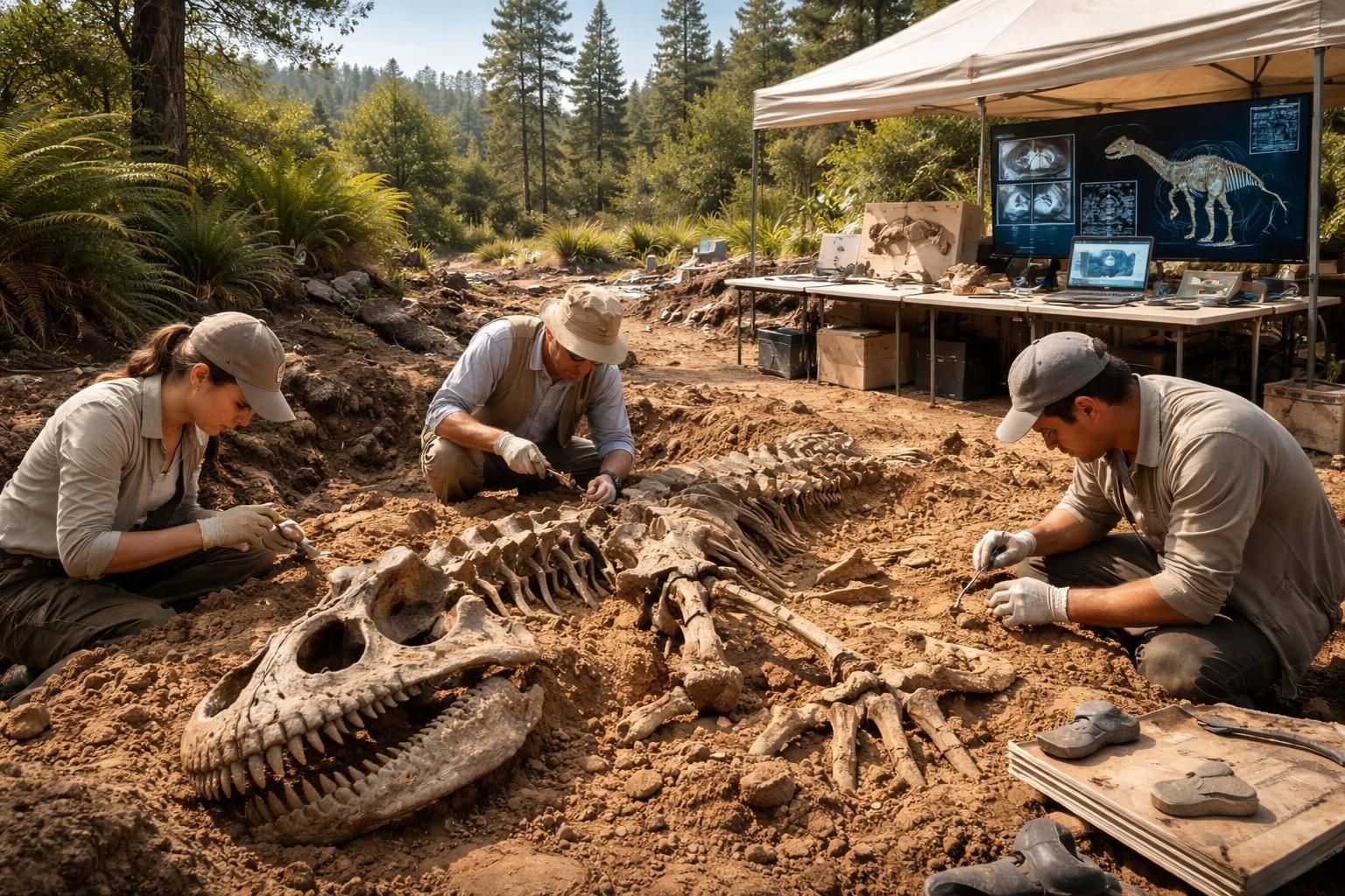 découvrez comment la science utilise les dernières recherches et technologies pour reconstituer l'histoire fascinante des dinosaures dans ce reportage captivant.