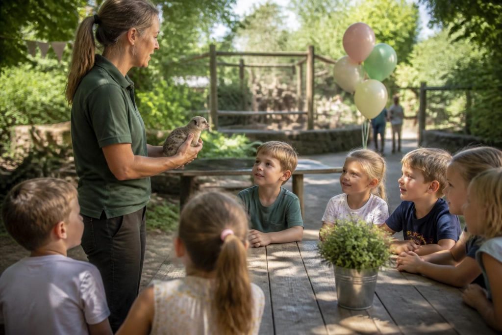 découvrez comment organiser une fête d'anniversaire inoubliable au zoo local, un lieu idéal et ludique pour le plaisir et l'émerveillement des enfants.